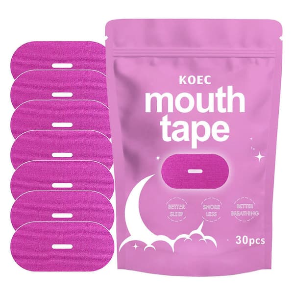 Søvnapné-plaster Munntape for søvn Snorkehjelp Ikke-invasiv Pustende for voksne A