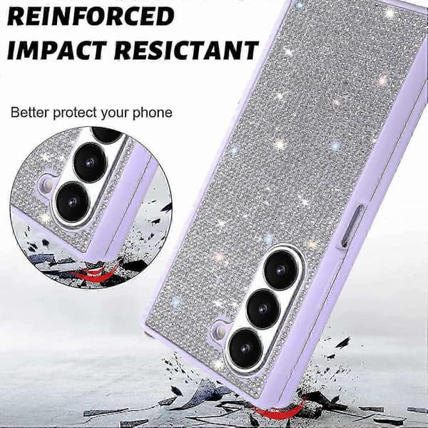 Glitter Stødsikkert Cover til Samsung Galaxy Z Fold 6 og Håndrem A