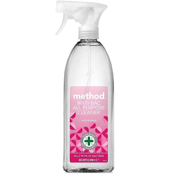 Method Anti-Bac Rengöringsmedel Vild Rabarber 828ml - 4-pack A