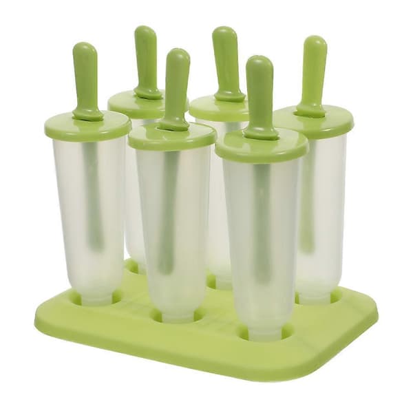 Baby Popsicle Formar för hemmabruk Plast Lätt Viktig DIY Kul Mångsidig Design 6st A