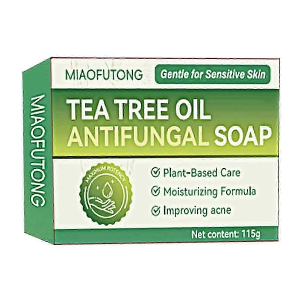 3X Ren Tea Tree Oil Tvål för Ansikte & Kropp - Lindrar Akne, Fotsvamp och Ringormsproblem A