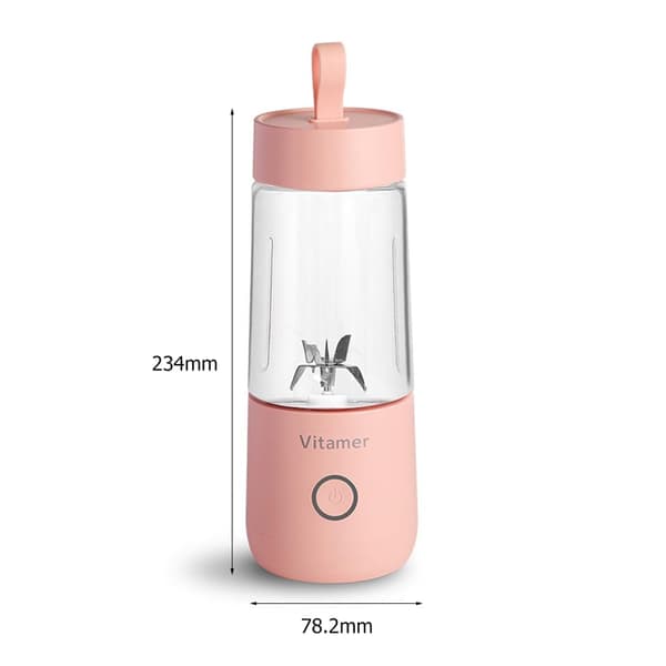 350 ml Mini Bärbar Elektrisk Fruktjuicer USB Smoothie Maker Blender Maskin