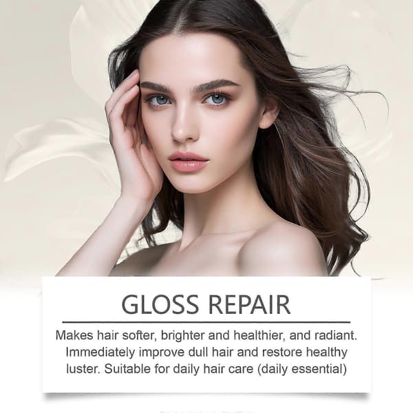 Återuppliva torrt hår med närande hårolja, naturlig glans, resevänlig, 50 ml A