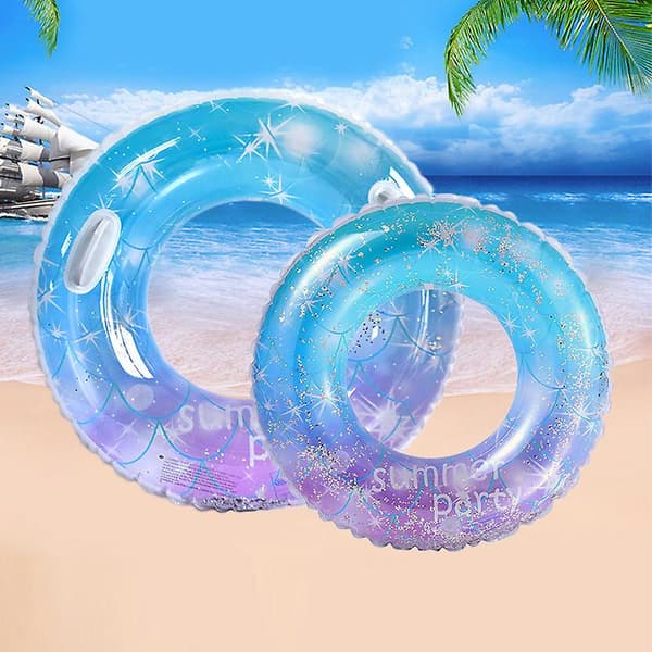 Oppustelige Pool Floats Farverige Pool Floaties Strand Flydelegetøj Baby Svømmering til Udendørs A