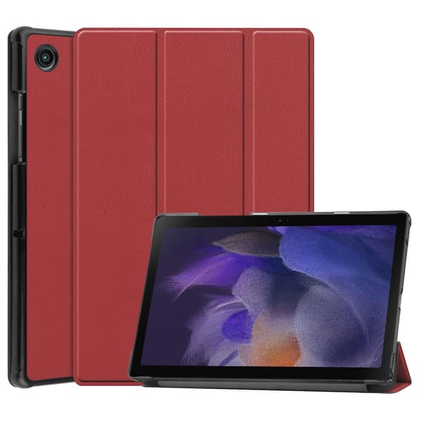 Nahkainen tablettikotelo Samsung Galaxy Tab A8 2021:lle (punainen)