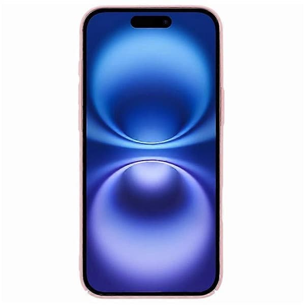 Kompatibel med iPhone 16 Plus Fodral Hud-Touch Gummerat Hårt PC Telefonfodral Rosa