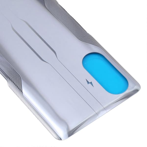 Glasbatteridæksel til Xiaomi Redmi K40 Gaming Sølv