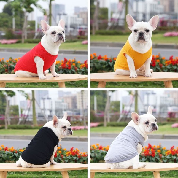 Dog Spring and Autumn Clothing T-Shirt Thin Cotton Vest Shiba