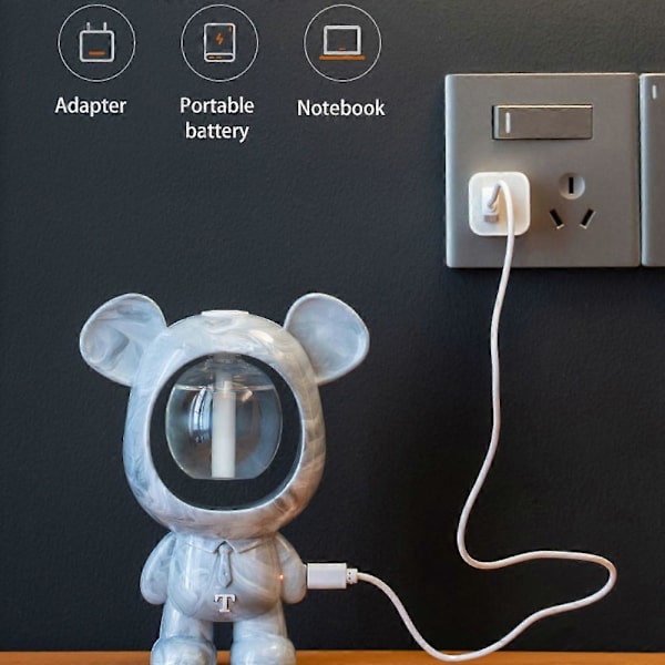 Söt eterisk oljediffusor USB uppladdningsbar elektrisk diffusor Hem De