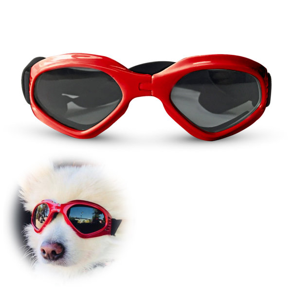 Hundebriller hundesolbriller UV solbriller justerbar bæltehund