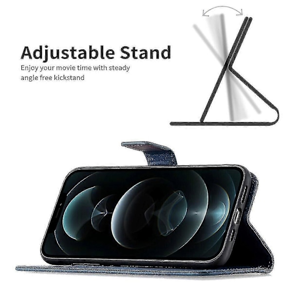 Iphone 12 Pro Max Navy Blue Butterfly Mobilcover A