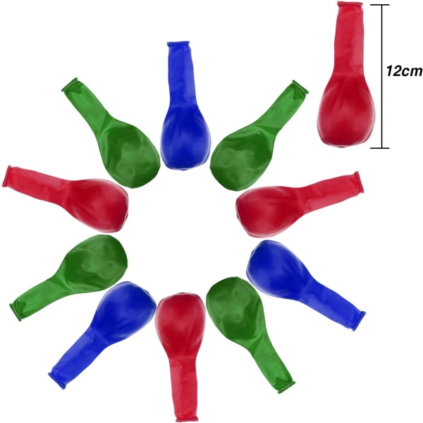 100 stycken 12 tums latexballonger Färgglada runda ballonger för
