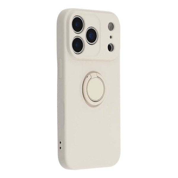 Til iPhone 17 Pro Max silikonecover med remringstativ telefoncover (grå, grå)
