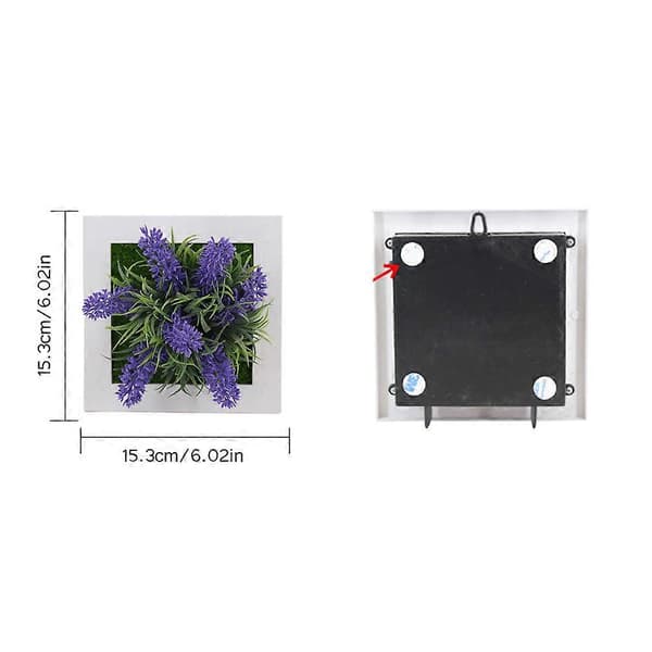 3D Stereo Väggmonterad Simulering Växt Fotoram Blomramar Dekoration # A