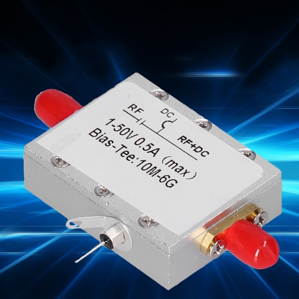 Bias Tee Module Coaxial Feed Low Insertion Loss RF DC Blocker Accessory 10MHz‑6GHz