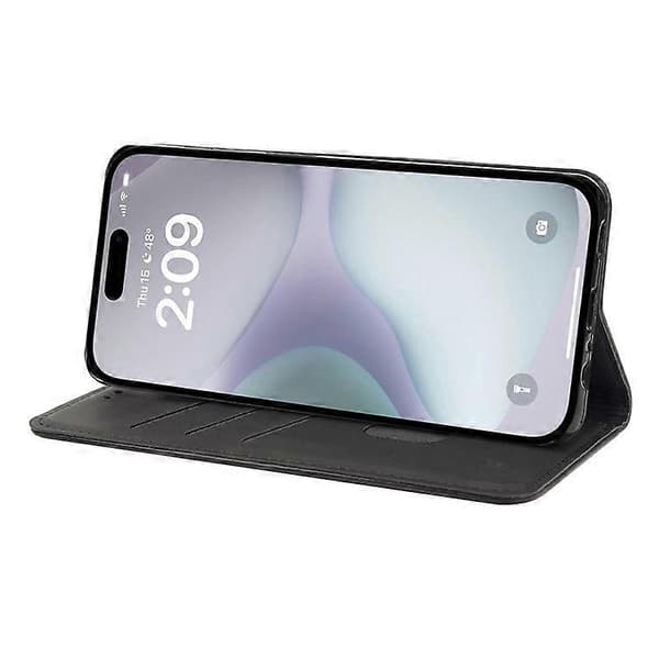 Kompatibel med iPhone 16 Plus Fodral PU Läder Stötsäkert Skydd Plånboksfodral A