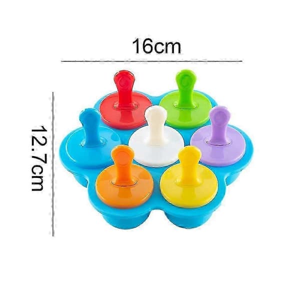 2025 Popsicle Form Frukt Fryst Snabbfryst Bricka, Mini Silikon Popsicle Form, 4944 A