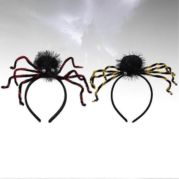 Halloween Edderkopphatt Pannebånd for Barn 2 Stk Assortert Tilbehør A
