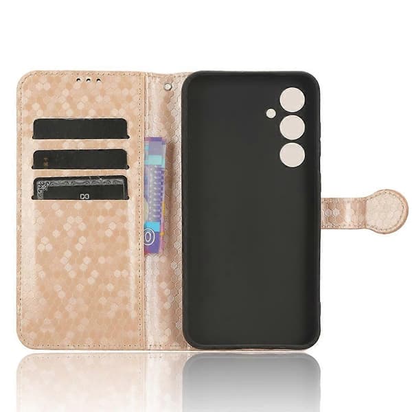 För Samsung Galaxy S23 FE Telefon Plånboksfodral Prickigt Tryckt Stativ PU Läderfodral A