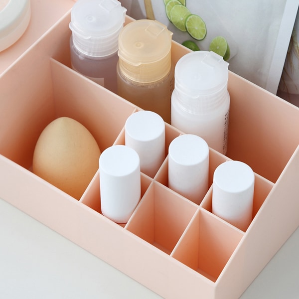Kosmetisk/Makeup Vanity Organizer Box, Mini Skrivbordsförvaring för Kontorsmaterial, Badrumsskåp eller Byrå, 24*12*9cm
