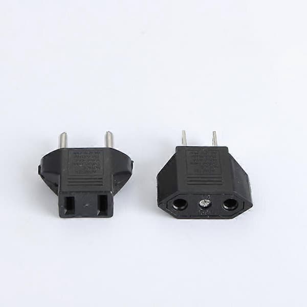 Stik US til EU-stik Strøm 2 flade ben US til EU-stik Adapter Konverter Adapter Rejse