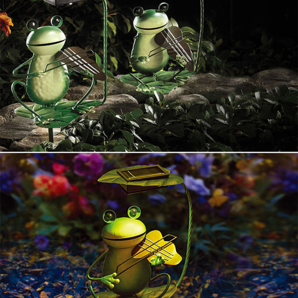 Garden Solar Lights , Frog Garden Stake Lights, for Pathway