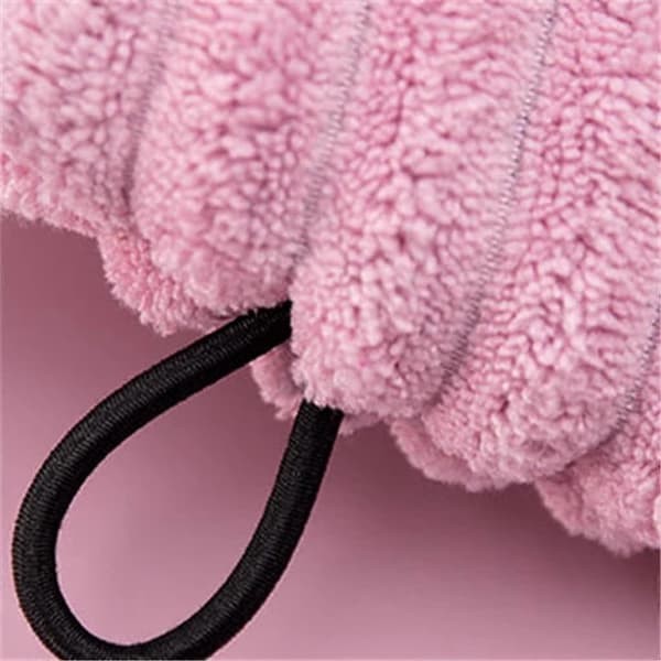 Mikrofiber Hårhåndklæde til Kvinder Hurtigtørrende Plys Tyk Hætte til Brusebad og Bad A
