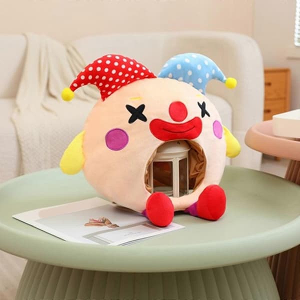 Halloween Klovnehodeplagg Bomull Klovn Cosplay Hatt For Barn Voksen Halloween Maskerader Og Karneval Rollespillfester Flerfarget A