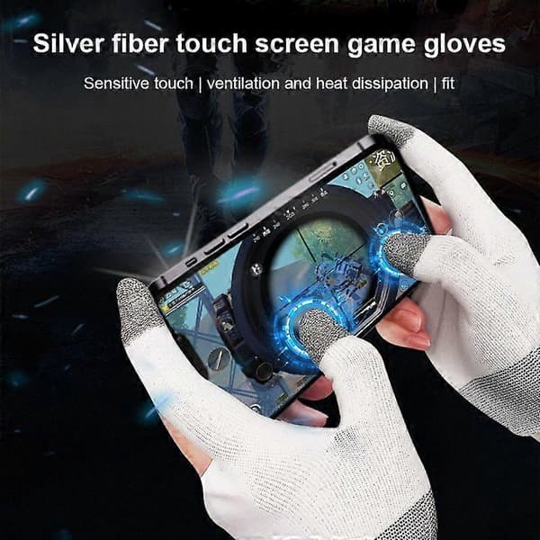 1 par fingerhandsker til gaming PUBG Mobile sæt svedafvisende ridsefri følsom