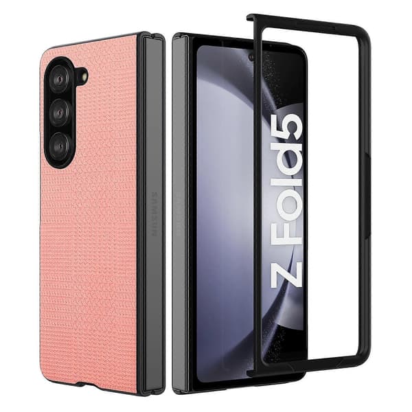 ViLi TH-serien støtsikkert TPU + PC-telefondeksel til Samsung Galaxy Z Fold5 Rosa