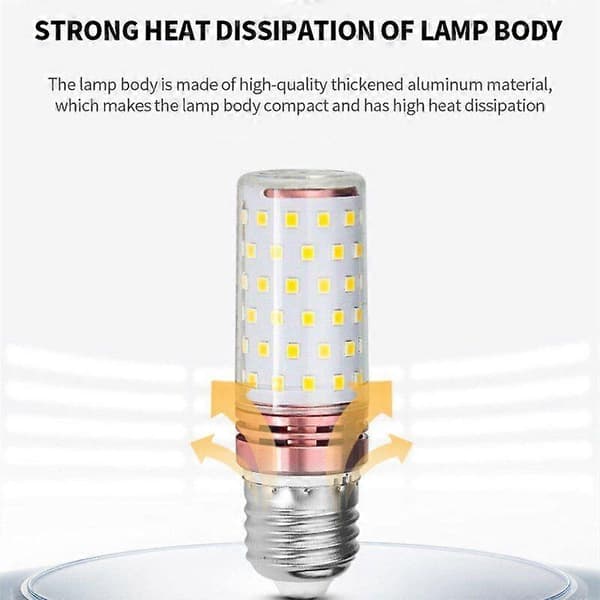 Kedia E27 E14 LED Majspære Stearinlys Pære 220V Lampada Lampe Lysekrone Stearinlys LED Lys