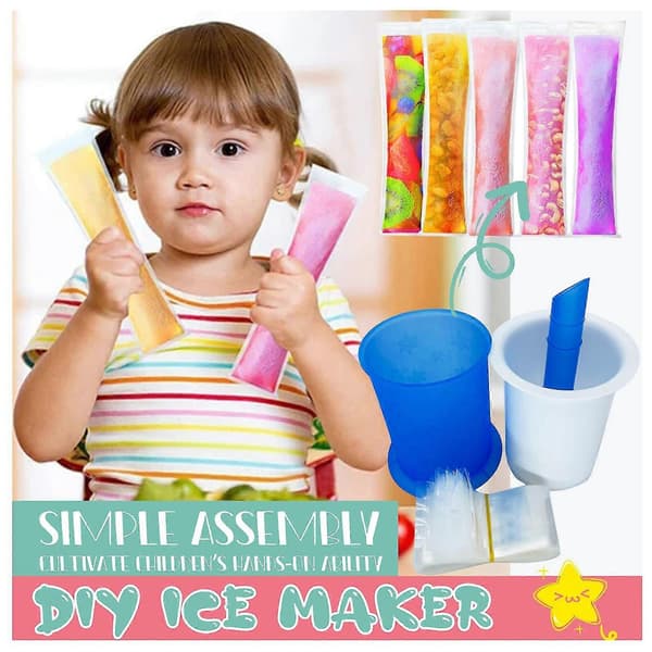 Isform DIY Ismaskin Med 20-pakning Engangs Ispinneformer A