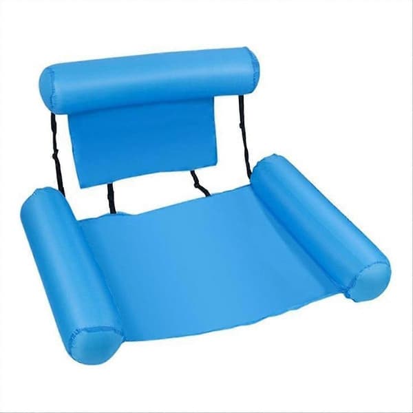 Pool Float Stol, Oppustelig Pool til Voksne, Sammenklappelig Bærbar Flydesæde, Pool Party Sommer Vand Sjov A