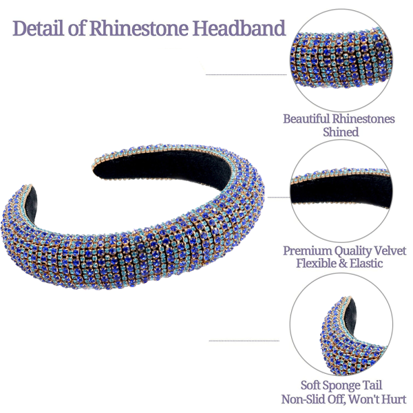 Rhinestone Crystal Diamond pannebånd