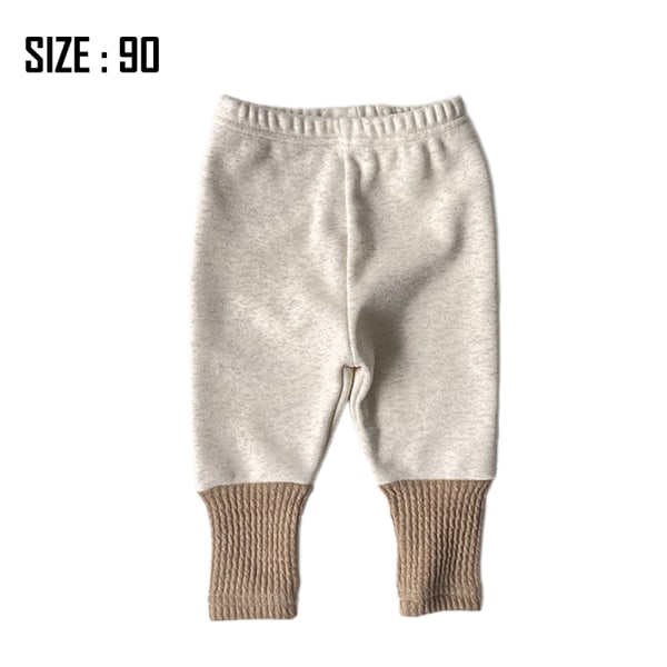 Baby's extra thick warm fleece pants baby's autumn and winter pl