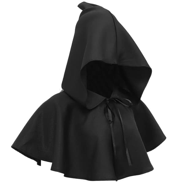 Middelalderlig sort hætte heksehat til Halloween Cosplay A