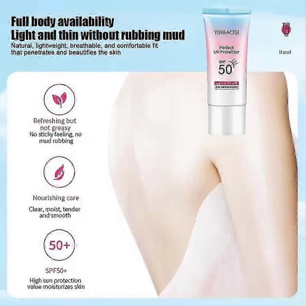2026 SPF50+ Solkräm UV Klar Återfuktande Hudvård Solskydd A