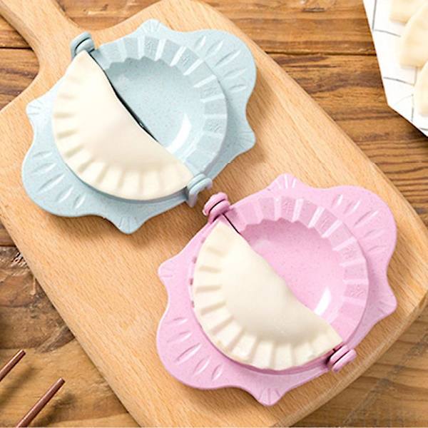 Multifunksjonell plast dumpling maker dumplings presser former ravioli form med fylleskje A