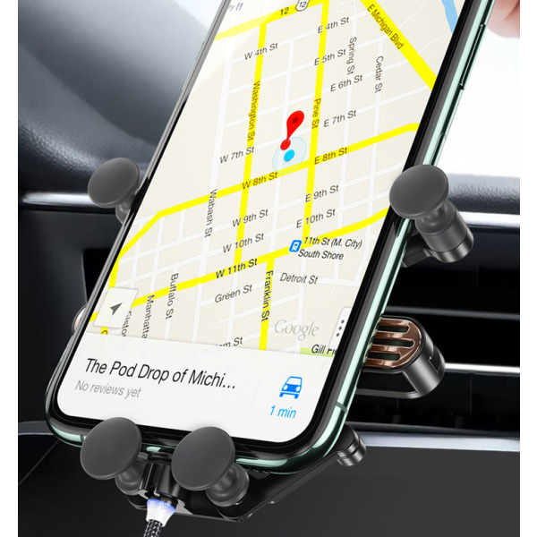 Dashboard Biltelefonholder Montering 360 graders rotation med klip Multifunktions Universal kompatibel med telefon