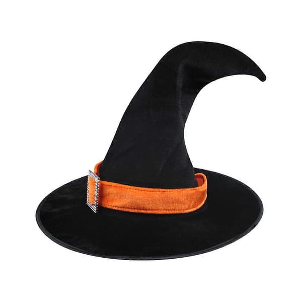 Party Häxhatt Tecknad Böjd Hatt för Halloween-dekoration A