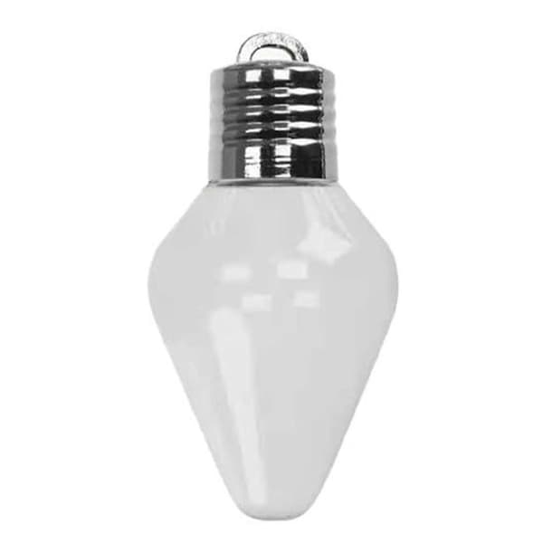 Fyllbara glödlampformade prydnader Transparent julgransprydnad julklapp Style 1