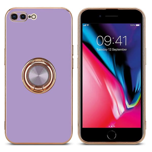 iPhone 7 PLUS / 7S PLUS / 8 PLUS Deksel TPU Beskyttelsesdeksel - med Kamerabeskyttelse og Ring A