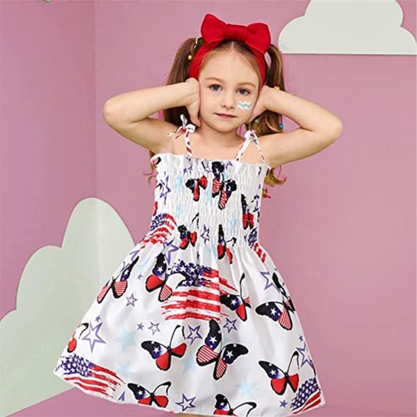 Toddler Baby Girls 4. juli Outfit Independence Day