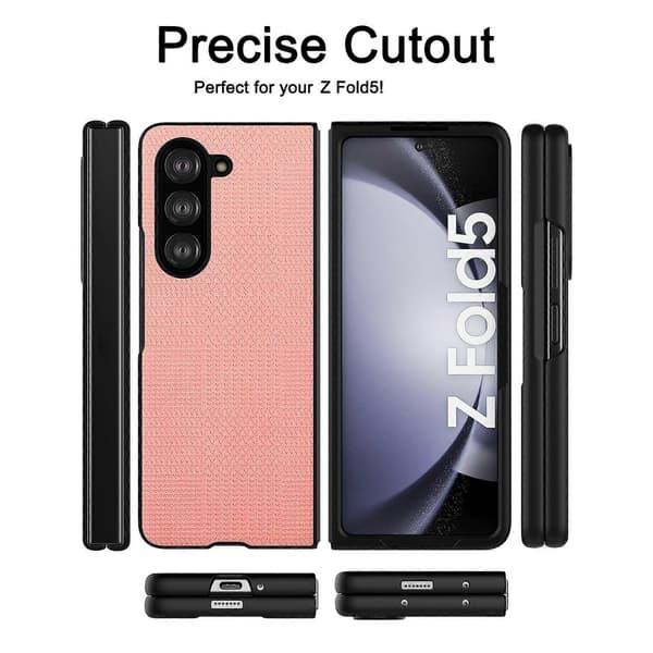 ViLi TH-serien støtsikkert TPU + PC-telefondeksel til Samsung Galaxy Z Fold5 Rosa