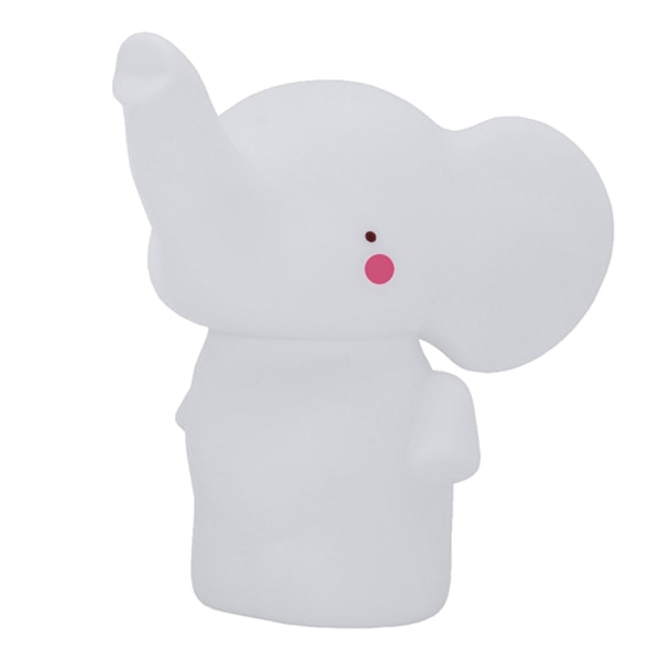 LED natlys baby elefant form, børns sengebordslampe