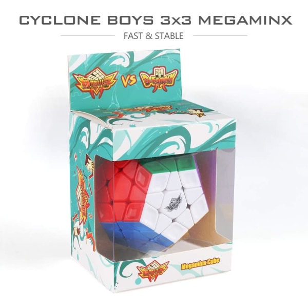 Cyclone Boys 3x3 Megaminx Stickerless Speed ​​Cube Pentagonal