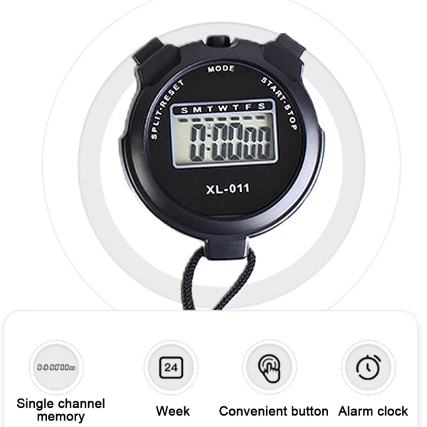Digital stoppeklokke Timer - Intervall Timer med stor skjerm