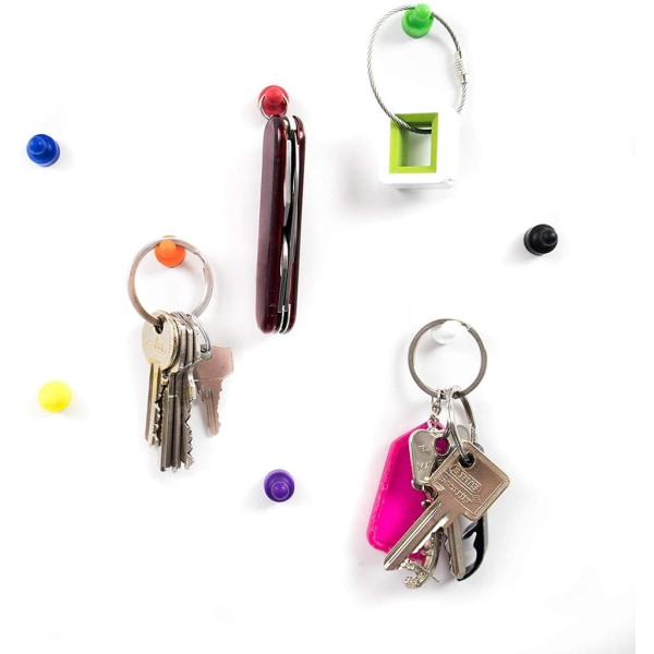 50st Fullfärg Vit Neodymium Magnetic Pins/Push Pins för