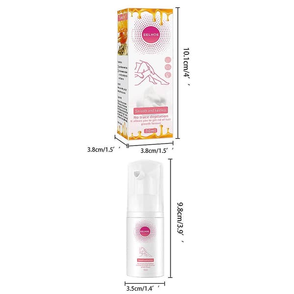 30/100 ml Honningmousse Hårfjerningsspray Smertefri Rask Hårfjerner Tåke for Arm og Ben A