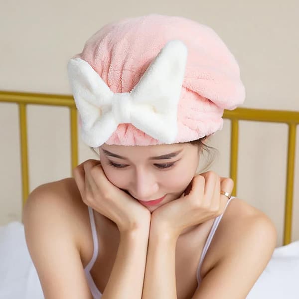 Superabsorberende hårturban til vådt hår, genanvendelig blød hårtørringshat til hotel A